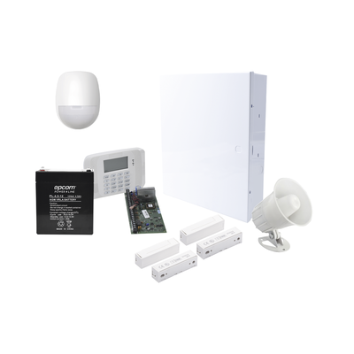 HONEYWELL HOME RESIDEO - Sistema de Alarma Cableado con Sensores de Movimiento, Contactos de Puerta o Ventana y Sirena