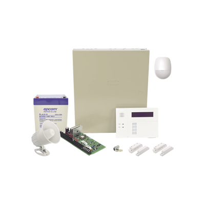 HONEYWELL HOME RESIDEO - Sistema de Alarma Cableado con Sensores de Movimiento, Contactos de Puerta o Ventana y Sirena