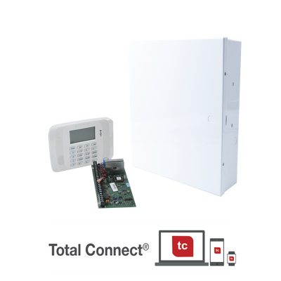 HONEYWELL HOME RESIDEO - Sistema de Alarma de 8 Zonas con Teclado LCD Alfanumerico y Receptor Inalambrico para 40 Sensores