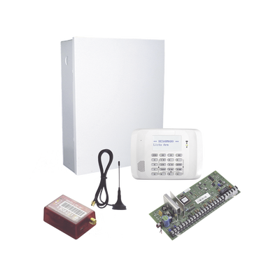 HONEYWELL HOME RESIDEO - KIT de Panel de Alarma Hibrido/Teclado 6162RF Y Comunicador MN01LTEM - 2 años de servicio incluidos