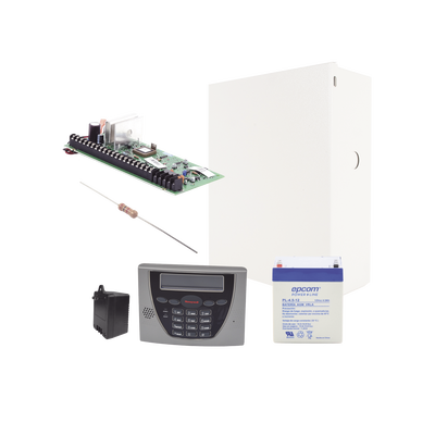 HONEYWELL HOME RESIDEO - Panel de Alarma VISTA48LA con Teclado Alfanumérico 6460S, Batería y Transformador