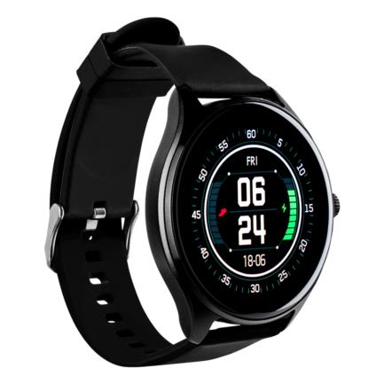 VORAGO - Smart Watch Vorago SW-505 Redondo IP67 Bluetooth Pantalla AMOLED 1.43"  Táctil Negro 2 Extensibles