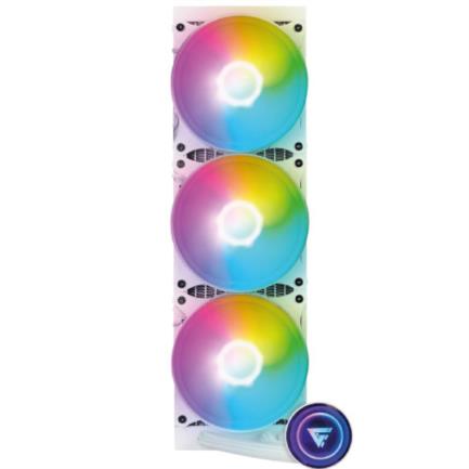 VORAGO - Enfriamiento Líquido Game Factor LQG700 360mm RGB 3 Fan 120mm Color Blanco