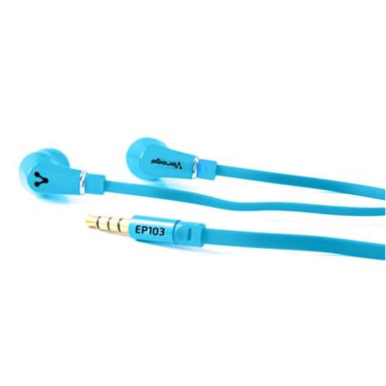 VORAGO - Audífonos Alámbricos Vorago EP-103 Manos Libres 3.5mm Color Azul