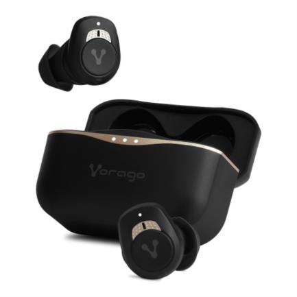 VORAGO - Audífonos Vorago ESB-600-ANC Bluetooth TWS IPX5 Touch Cancelación de Activa de Ruido Estuche de Carga Color Negro