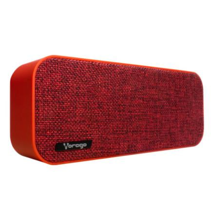 VORAGO - Bocina Vorago BSP-150 Bluetooth/MSD/USB/3.5mm Tela Color Rojo
