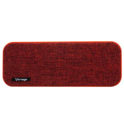 VORAGO - Bocina Vorago BSP-150 Bluetooth/MSD/USB/3.5mm Tela Color Rojo