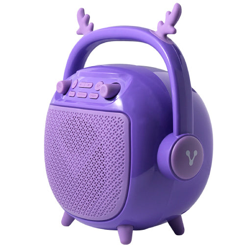 VORAGO - Bocina Vorago BSP-205 Bluetooth MSD/USB/3.5mm Microfono con Modos de Voz Color Purpura