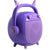 VORAGO - Bocina Vorago BSP-205 Bluetooth MSD/USB/3.5mm Microfono con Modos de Voz Color Purpura
