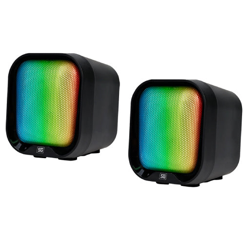 VORAGO - BOCINAS VORAGO START THE GAME SPK-109 RGB / USB PARA COMPUTADORA / 2.2WATTS