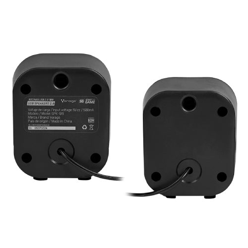VORAGO - BOCINAS VORAGO START THE GAME SPK-109 RGB / USB PARA COMPUTADORA / 2.2WATTS