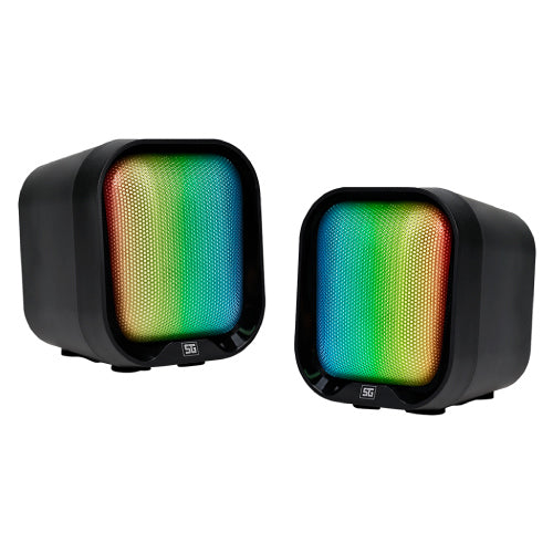 VORAGO - BOCINAS VORAGO START THE GAME SPK-109 RGB / USB PARA COMPUTADORA / 2.2WATTS
