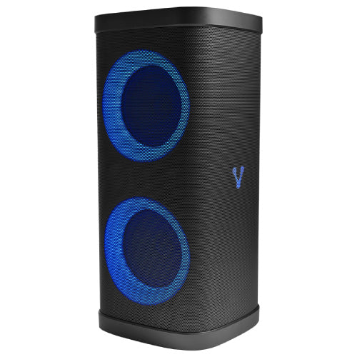 VORAGO - BAFLE VORAGO KSP-580 2x6.5 2x2.5 TWEEETER 40W RMS 3600mAh CIRCLE LED TWS MICROFONO USB / TF / AUX / BT