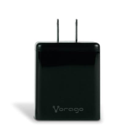 VORAGO - Cargador Vorago Quick Charge AU-350 para Pared 3.0A PD 20W USB A-C Color Negro