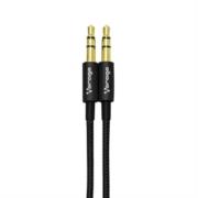 VORAGO - Cable Vorago CAB-115 Audio Auxiliar 3.5mm Metálico 1m Color
