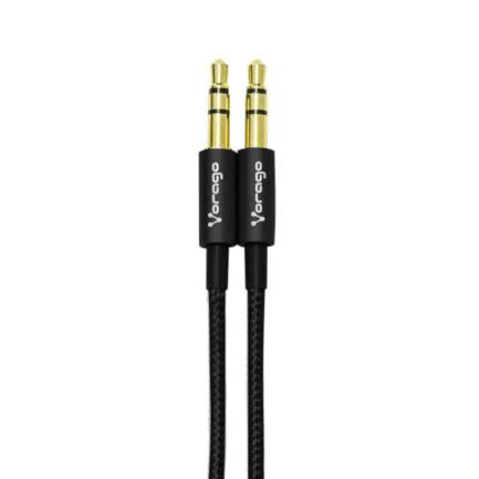 VORAGO - Cable Vorago CAB-115 Audio Auxiliar 3.5mm Metálico 1m Color