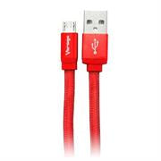 VORAGO - Cable Vorago CAB-113 USB Rojo USB 2 a Micro USB 1Metro Bolsa
