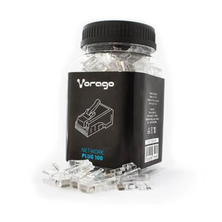 VORAGO - Plug Vorago 100 Rj45 Cat5 100 Pizas