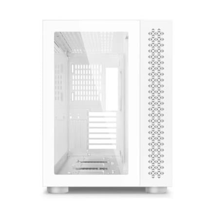 VORAGO - Gabinete Game Factor CSG700 ATX Fishtank Panel Lateral Vidrio Templado USB 2.0/3.0 Color Blanco