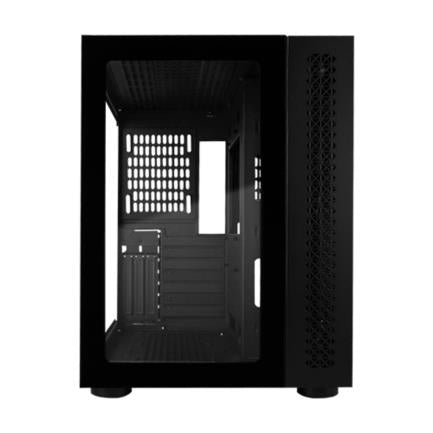 VORAGO - Gabinete Vorago Game Factor CSG700 ATX FishTank Doble Cristal USB 2.0/USB 3.0/Audio 3.5 mm/Micrófono Negro