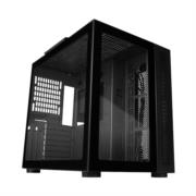 VORAGO - Gabinete Vorago Game Factor CSG700 ATX FishTank Doble Cristal USB 2.0/USB 3.0/Audio 3.5 mm/Micrófono Negro