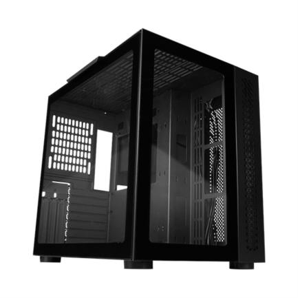 VORAGO - Gabinete Vorago Game Factor CSG700 ATX FishTank Doble Cristal USB 2.0/USB 3.0/Audio 3.5 mm/Micrófono Negro