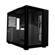 VORAGO - Gabinete Vorago Game Factor CSG700 ATX FishTank Doble Cristal USB 2.0/USB 3.0/Audio 3.5 mm/Micrófono Negro