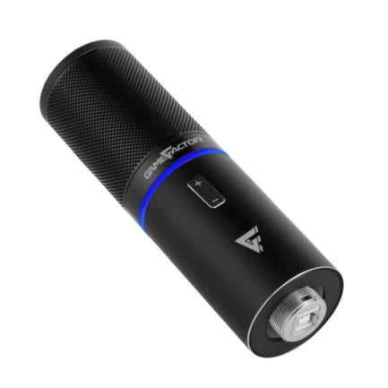 VORAGO - Micrófono Game Factor MCG700 Profesional LED Ajuste Volumen Stand Anti Pop USB Color Negro