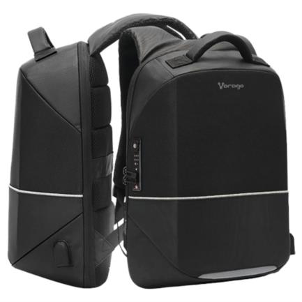VORAGO - Mochila Vorago BP-401 Antirrobo Laptop 15.6" Cierres Candados TSA Color Negro