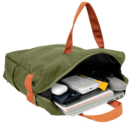 VORAGO - MOCHILA VORAGO BP-301 VINTAGE DOBLE USO LAPTOP 15 6 VERDE