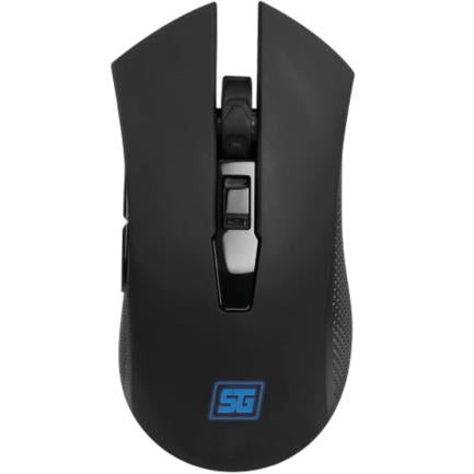 VORAGO - Mouse Vorago Start The Game MO-600 Inalámbrico 2400 dpi 6 Botones Recargable USB Color Negro