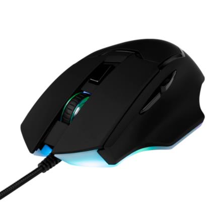 VORAGO - Mouse Vorago Start The Game MO-504 Iluminación RGB Software Configurable Hasta 6400dpi USB Negro
