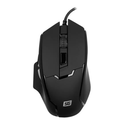 VORAGO - Mouse Vorago Start The Game MO-504 Iluminación RGB Software Configurable Hasta 6400dpi USB Negro