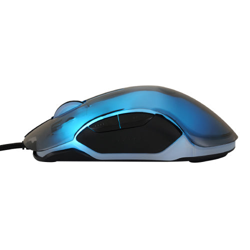 VORAGO - MOUSE VORAGO START THE GAME MO-505 ALAMBRICO RGB NEON HASTA 7.200 DPIS USB TRASPARENTE