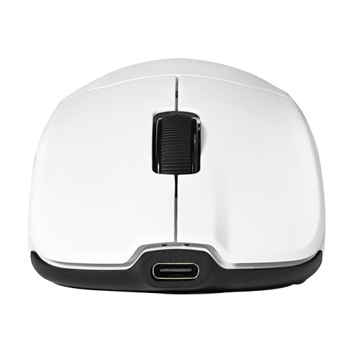 VORAGO - Mouse Game Factor MOW800 Inalambrico Wireless 2.4G BT Pixart 3395 26.000 DPI 4K HZ Base RGB Ultra Ligero 56G Blanco