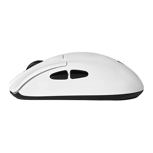 VORAGO - Mouse Game Factor MOW800 Inalambrico Wireless 2.4G BT Pixart 3395 26.000 DPI 4K HZ Base RGB Ultra Ligero 56G Blanco