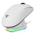 VORAGO - Mouse Game Factor MOW800 Inalambrico Wireless 2.4G BT Pixart 3395 26.000 DPI 4K HZ Base RGB Ultra Ligero 56G Blanco