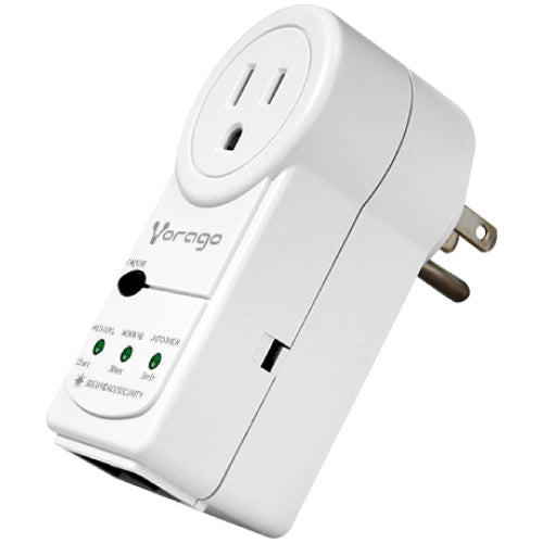 VORAGO - Protector de Voltaje Vorago AVR-300 RJ45/RJ11 Portatil 1800W Electrodomesticos Blanco