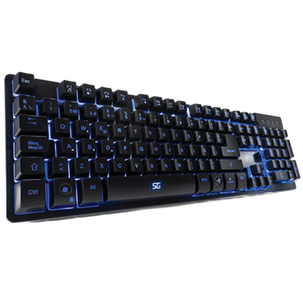 VORAGO - Teclado Vorago KB-502 Multimedia Iluminado RGB USB Color Negro