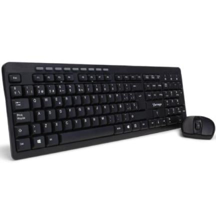 VORAGO - Teclado y Mouse Vorago KM-304 Inalámbrico Multimedia USB Color Negro