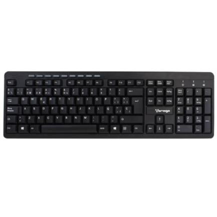 VORAGO - Teclado y Mouse Vorago KM-304 Inalámbrico Multimedia USB Color Negro