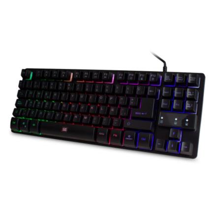 VORAGO - Teclado Vorago Start The Game KB-503 TenKeyless Iluminación RGB USB Color Negro