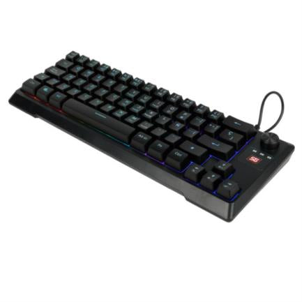 VORAGO - Teclado Vorago Start The Game KB-506 Multimedia TKL Factor 65% RGB Alámbrico Anti-Ghosting USB Color Negro