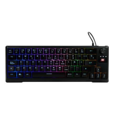 VORAGO - Teclado Vorago Start The Game KB-506 Multimedia TKL Factor 65% RGB Alámbrico Anti-Ghosting USB Color Negro