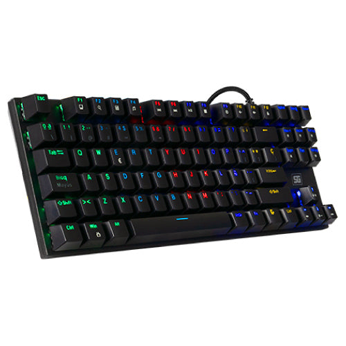 VORAGO - Teclado Vorago Start The Game KB-600 Mecanico TKL RGB Rainbow Software Negro