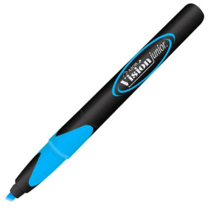 VISION PLUS - Marcador Resaltador Visión Junior 2800 Fluorescente Punta Cincel Color Azul C/12 Pzas
