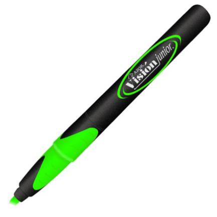 VISION PLUS - Marcador Resaltador Visión Junior Color Verde Fluorescente C/12 Pzas