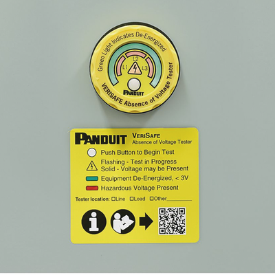 PANDUIT - Verificador de Ausencia de Voltaje VeriSafe™, Para Tableros Electricos CCMs Trifásicos de Hasta 600 Vca, Incluye Cables y Batería de litio