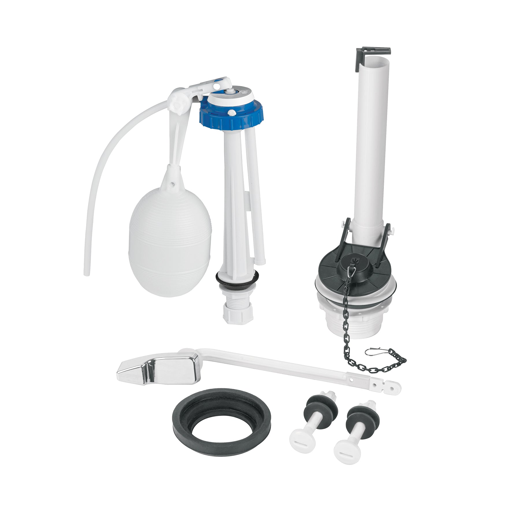 Juego accesorios para WC, 2" flotador trad, p/cromada, Foset