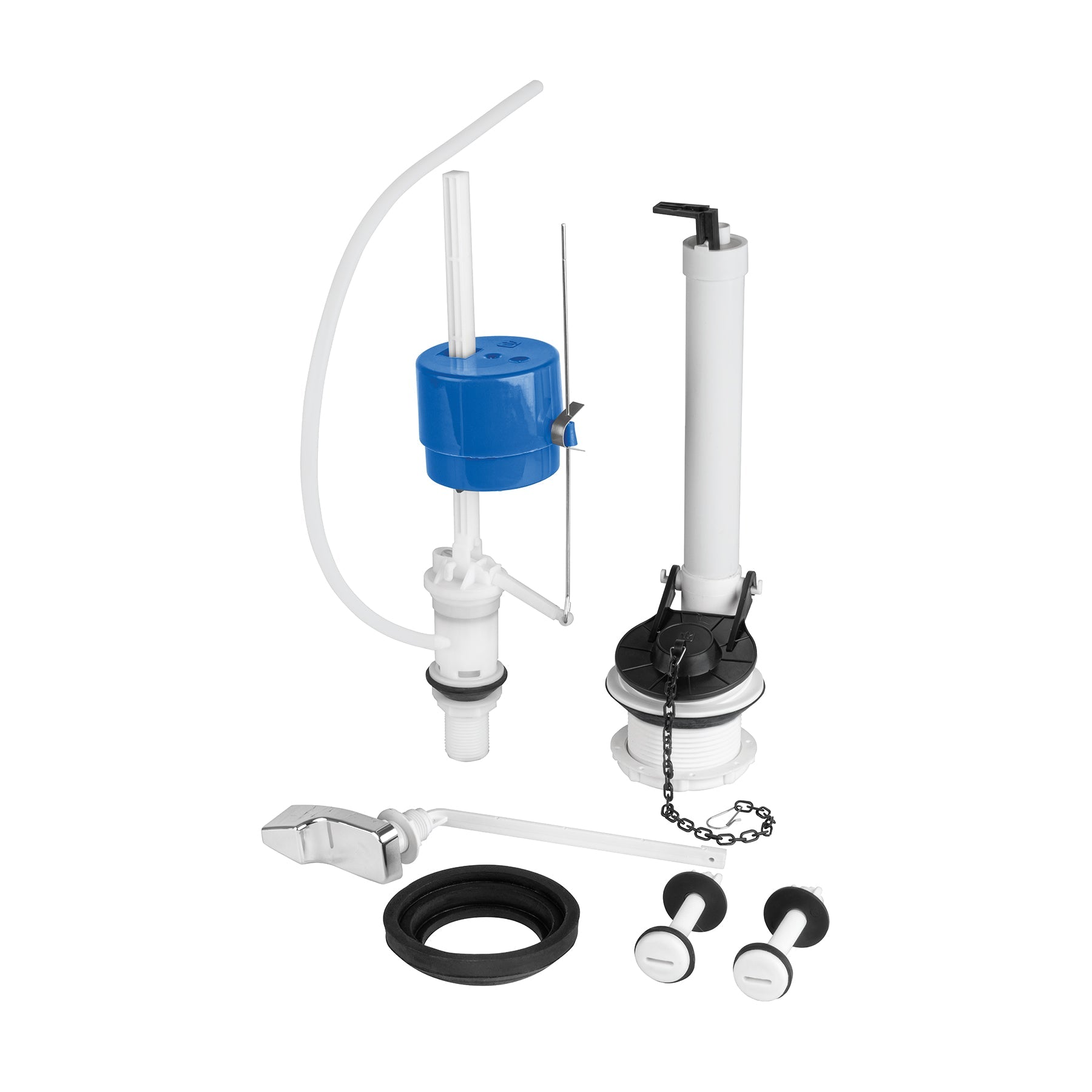 Jgo de reparacion p/WC con valvula flotador,regulacion clip